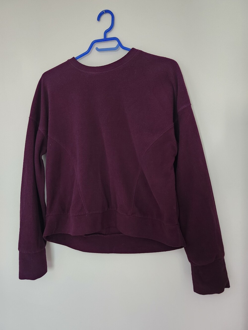 Women's Crewneck Sweatshirt in Plum, Fleece, Fall, Cozy, Loungewear